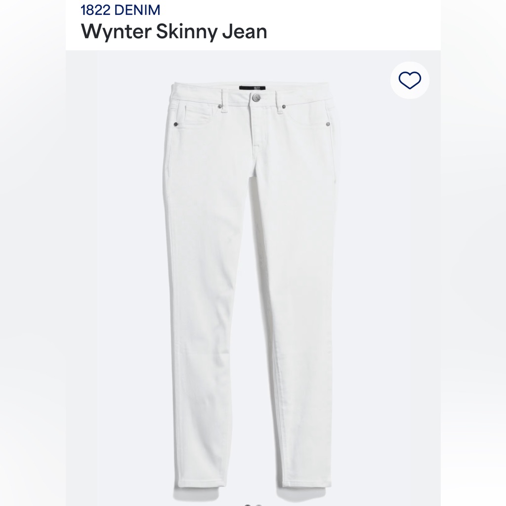 1822 Denim Women's Wynter Skinny Jeans In White